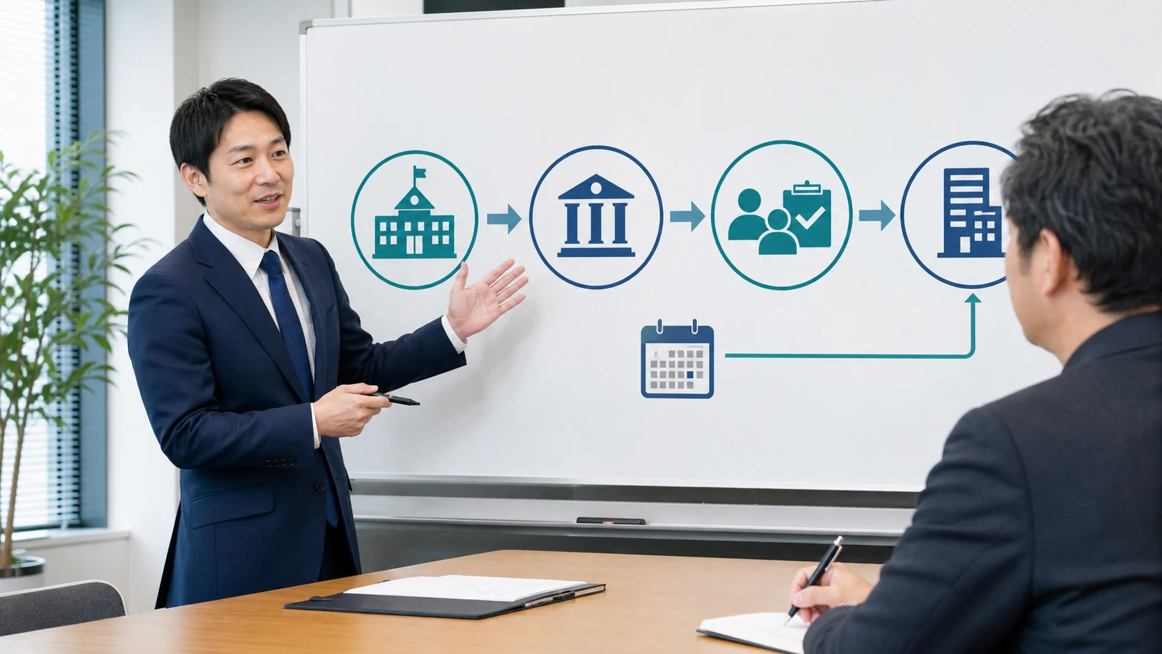 自治体・金融機関・保証協会の三者フローを整理する制度融資相談