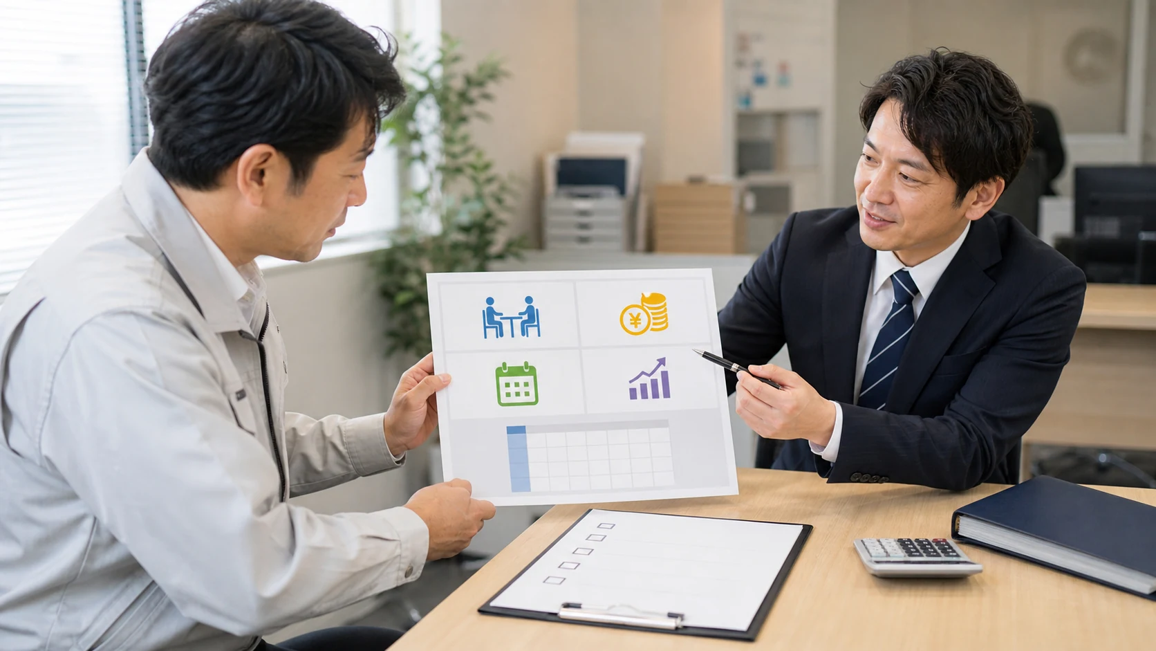 公庫相談前に必要額・質問・持参資料を整理する中小企業チーム