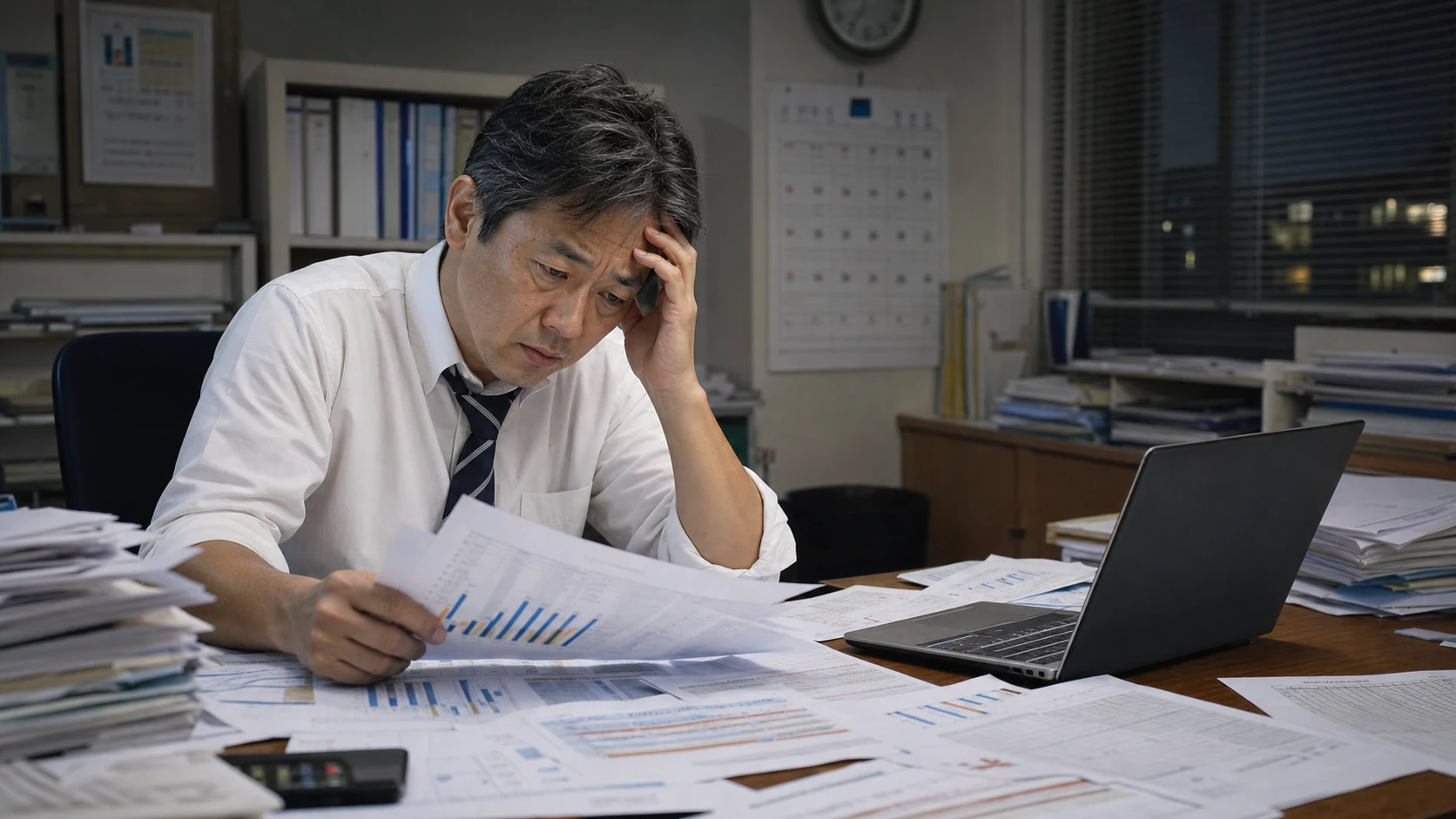 月次試算表と資金繰り表の提出体制を銀行担当者と確認する中小企業経営者
