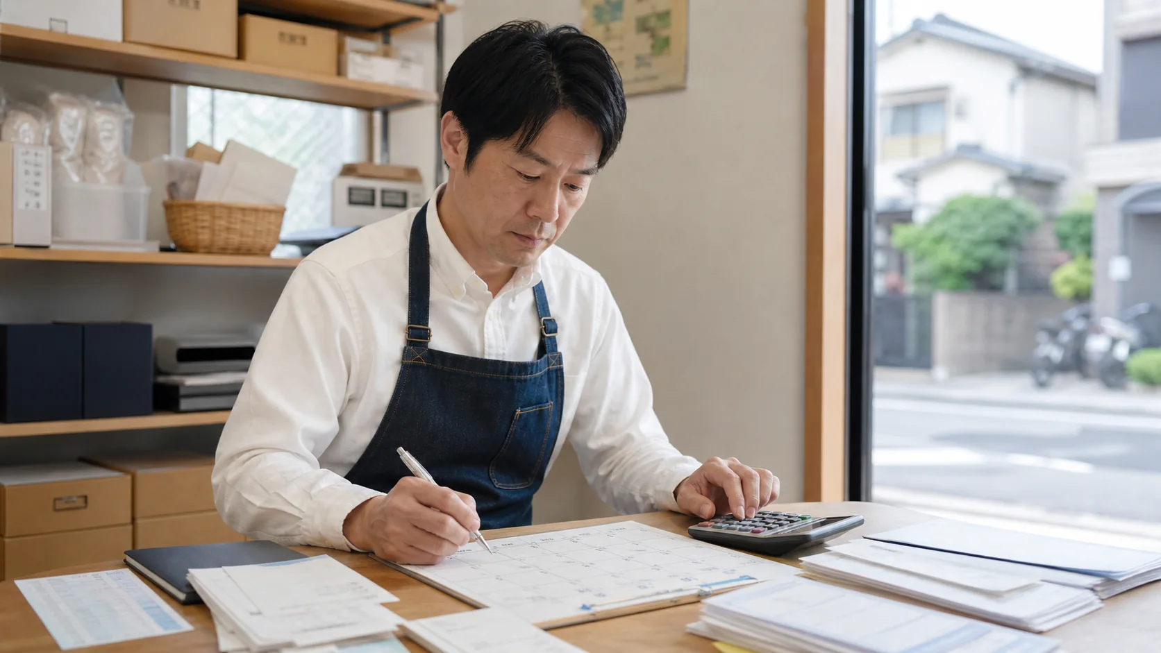 芦屋市で商品・食材の仕入れ、繁忙期の人員、介護報酬入金前の給与、住宅・店舗改修前の建材と外注費の支払いを確認する事業者