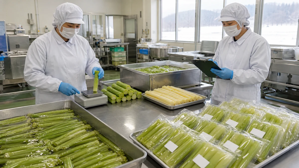 足寄町でラワンぶき水煮の製造費と回収予定を照合する場面を想定した生成イメージ
