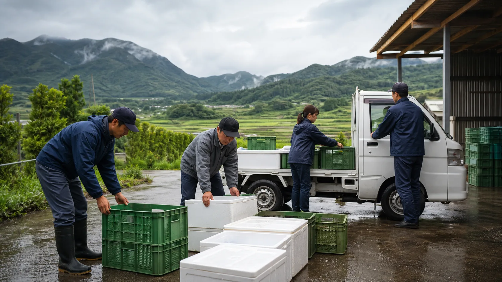 豊後大野市の事業者が作付け・飼養前の種苗・肥料・飼料費と入金根拠を確認する場面