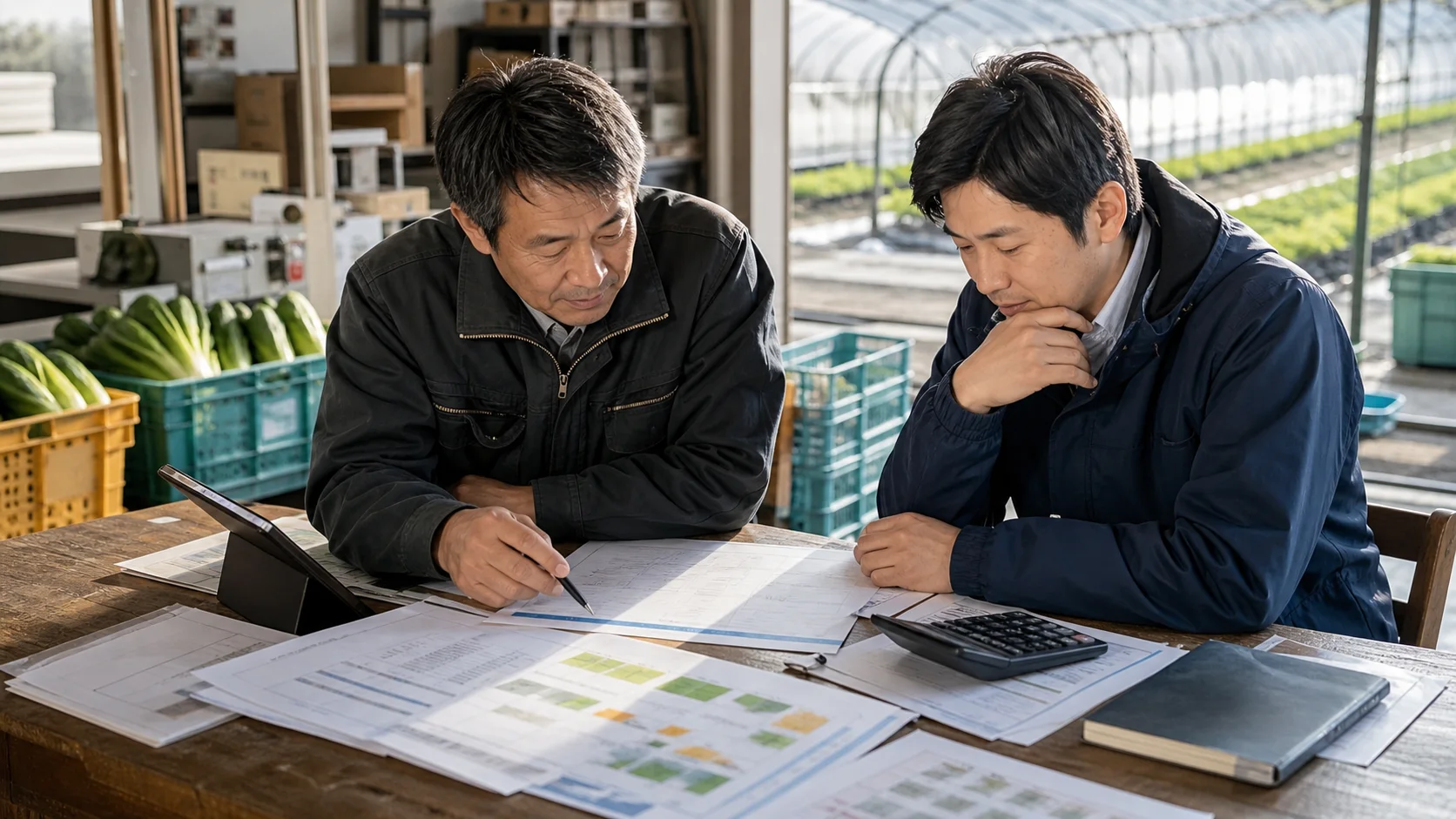 北海道伊達市の農業事業者が支払予定を確認するイメージ