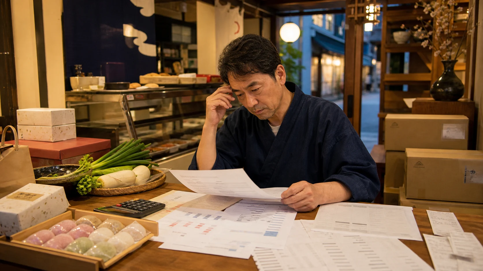太宰府市で観光繁忙期前の食材・人件費、土産食品製造前の原料・包材、卸売在庫、店舗配送の燃料・外注の支払いを確認する事業者