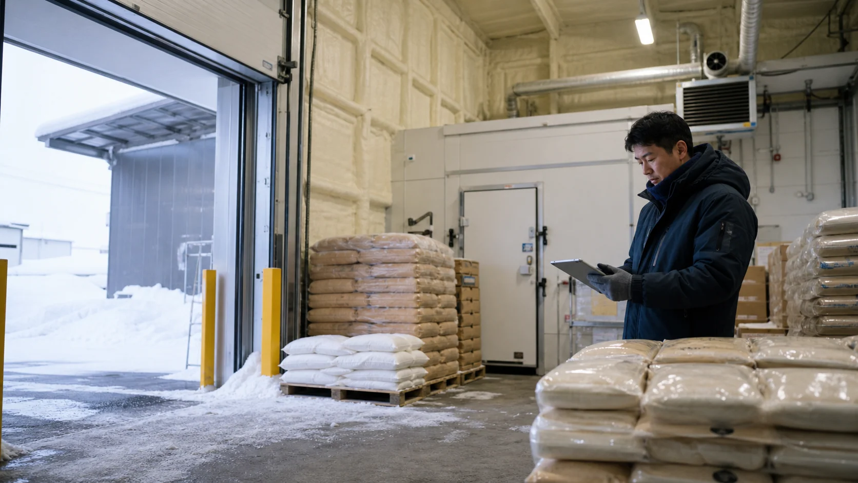 江別市で春の作付けと秋の収穫、冬季在庫、暖房・乾燥・冷蔵費、除雪や配送条件が重なる時期の支払いを確認する事業者