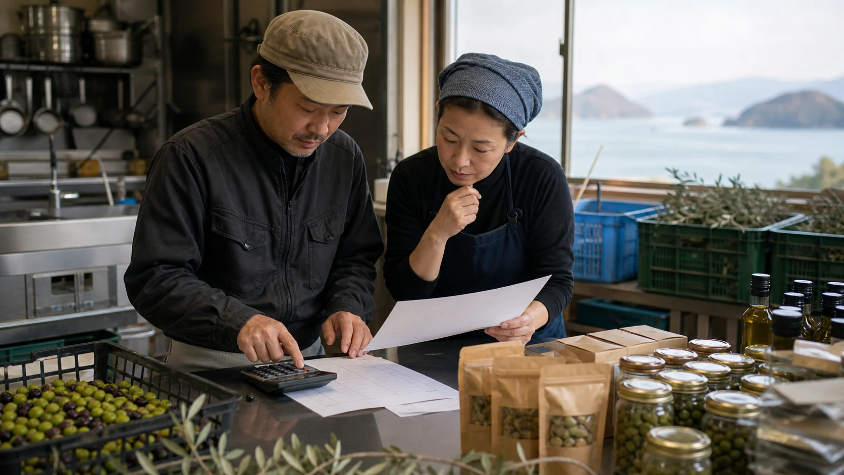 江田島市で養殖期の種苗・筏・燃料、作付け前の苗木・肥料、加工前の原料・包材、観光期前の採用・修繕・仕入れの支払いを点検する事業者
