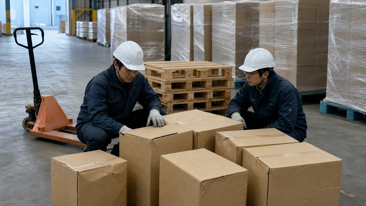 敦賀市の敦賀港の輸入コンテナ荷役・倉庫配送で仕掛品と進捗を再確認する担当者