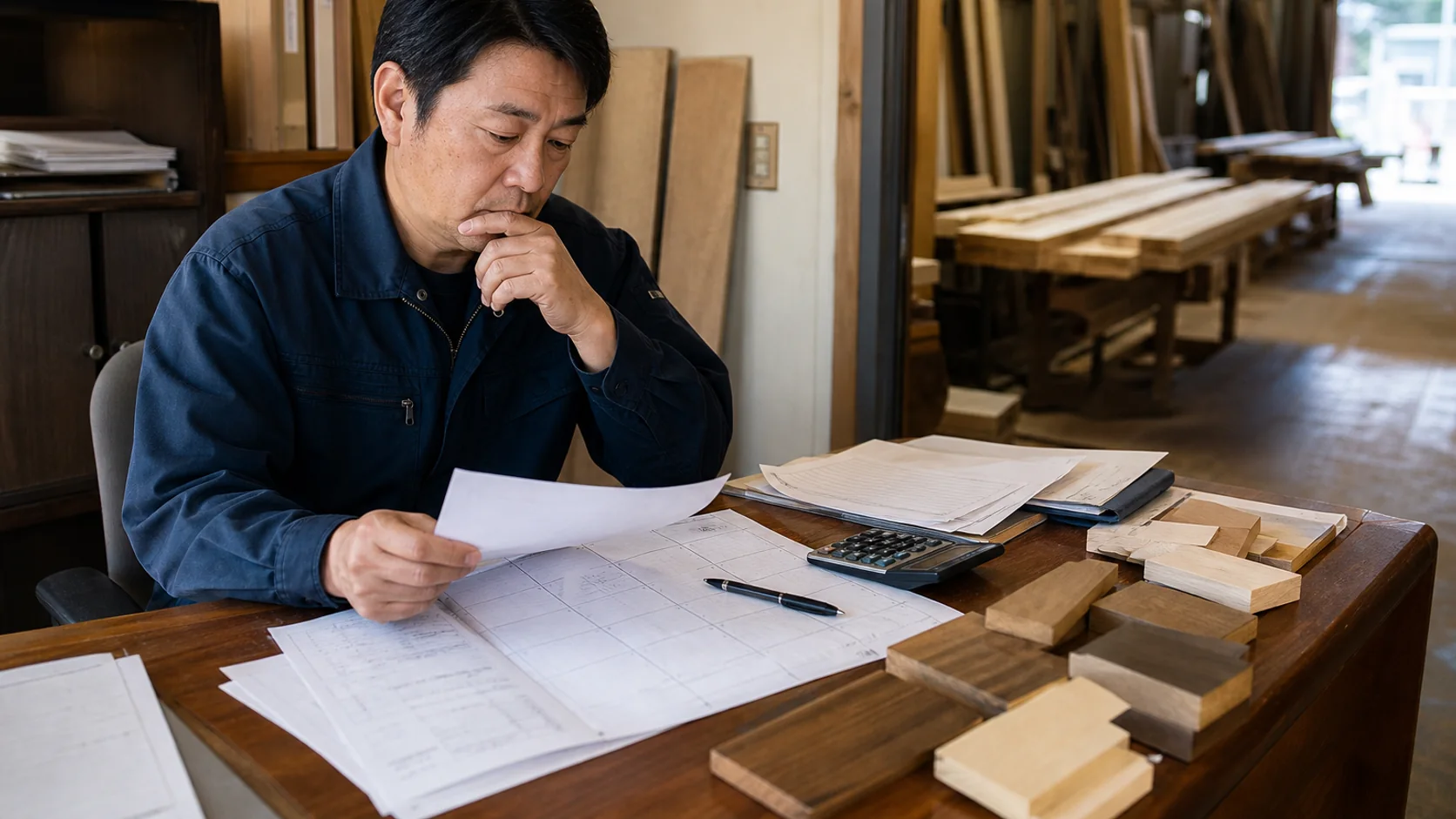 飯能市で木材仕入れと乾燥保管、製造ロット前の部品、住宅・店舗工事の建材、観光繁忙期前の食材・人員の支払いを確認する事業者