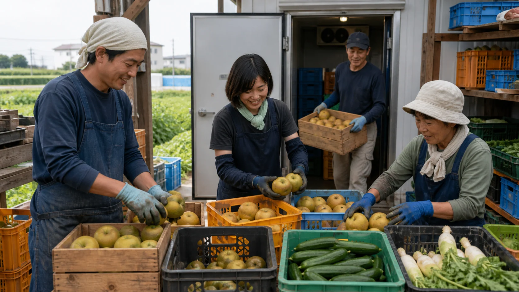 東村山市で果樹・野菜の収穫期と歳暮・行楽需要前の原料・商品確保、駅周辺工事の完了検査に備え支払いと在庫を確認する事業者