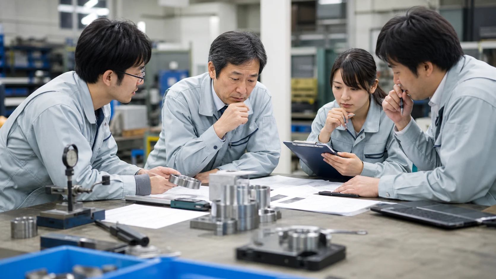 枚方市で設備更新、量産前の部材確保、品質試験の延長、決算期の検収集中に備えて在庫と設備稼働を確認する現場