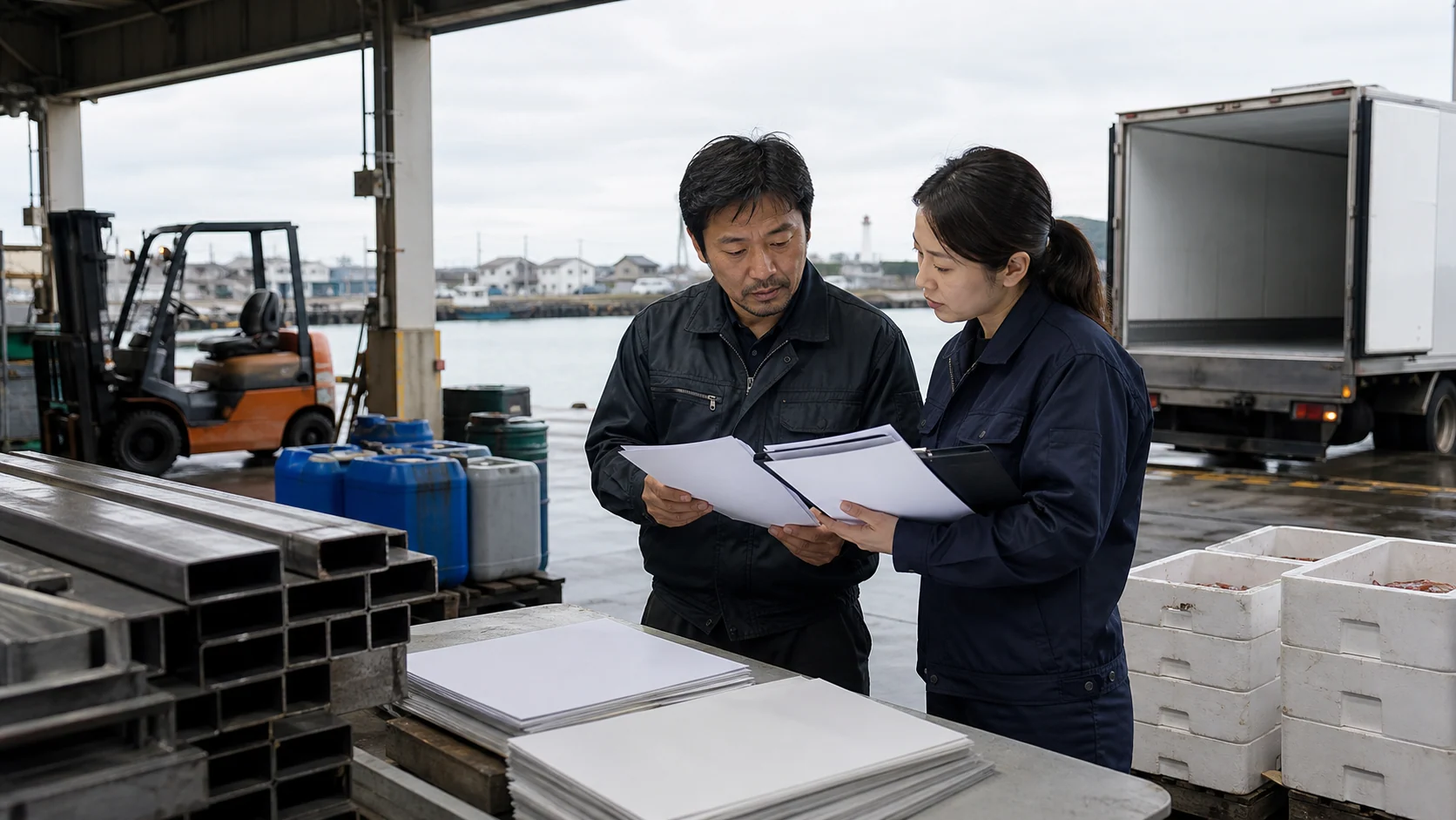 射水市で量産前の金属材料・部品、港湾物流の燃料・荷役、水産加工前の原料・冷蔵費、卸売在庫の支払いを確認する事業者