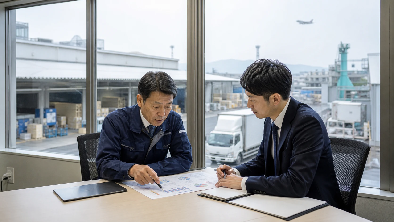 岩沼市で物流繁忙期の燃料と人員、量産前の原料・部材、倉庫在庫、着工前の建材、台風・大雨への安全対策費の支払いを点検する事業者