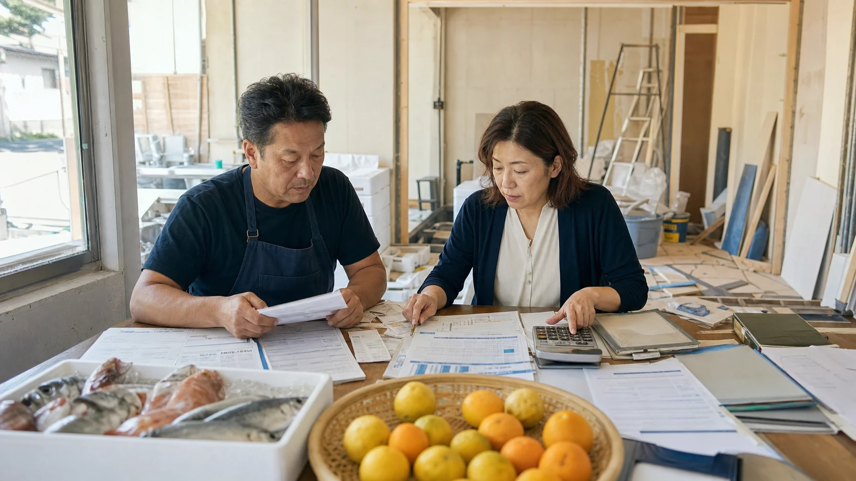 伊予市で作付け・収穫前の農業資材、加工前の水産原料・燃料、配送前の燃油・整備費、出店前の改装・備品・広告費の支払いを点検する事業者
