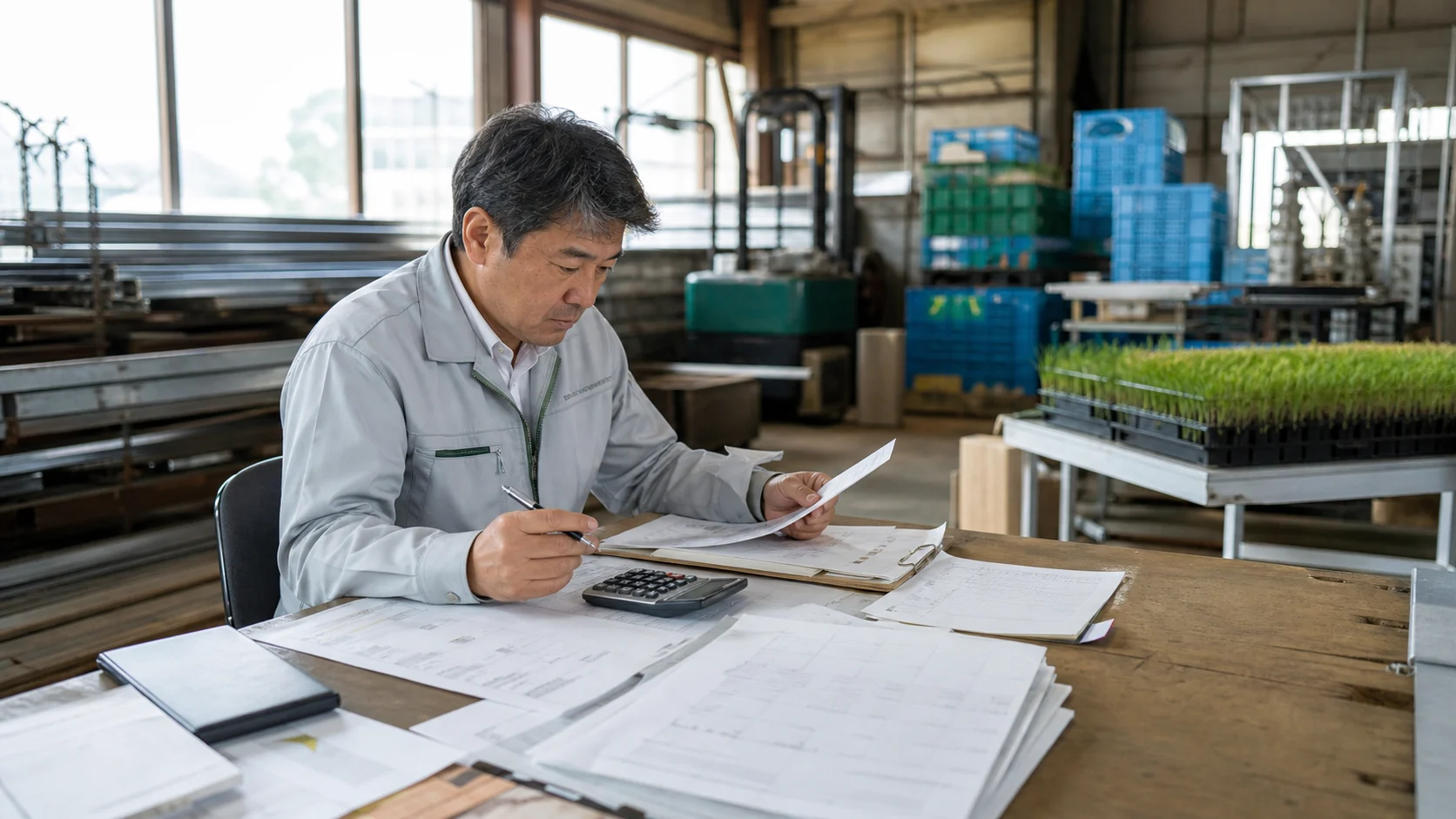 加西市で量産前の原料・部品、作付け期の種苗・肥料・施設資材、出荷集中期の包材・倉庫・燃料、設備更新時の工作機械・農業設備・据付費の支払いを点検する事業者