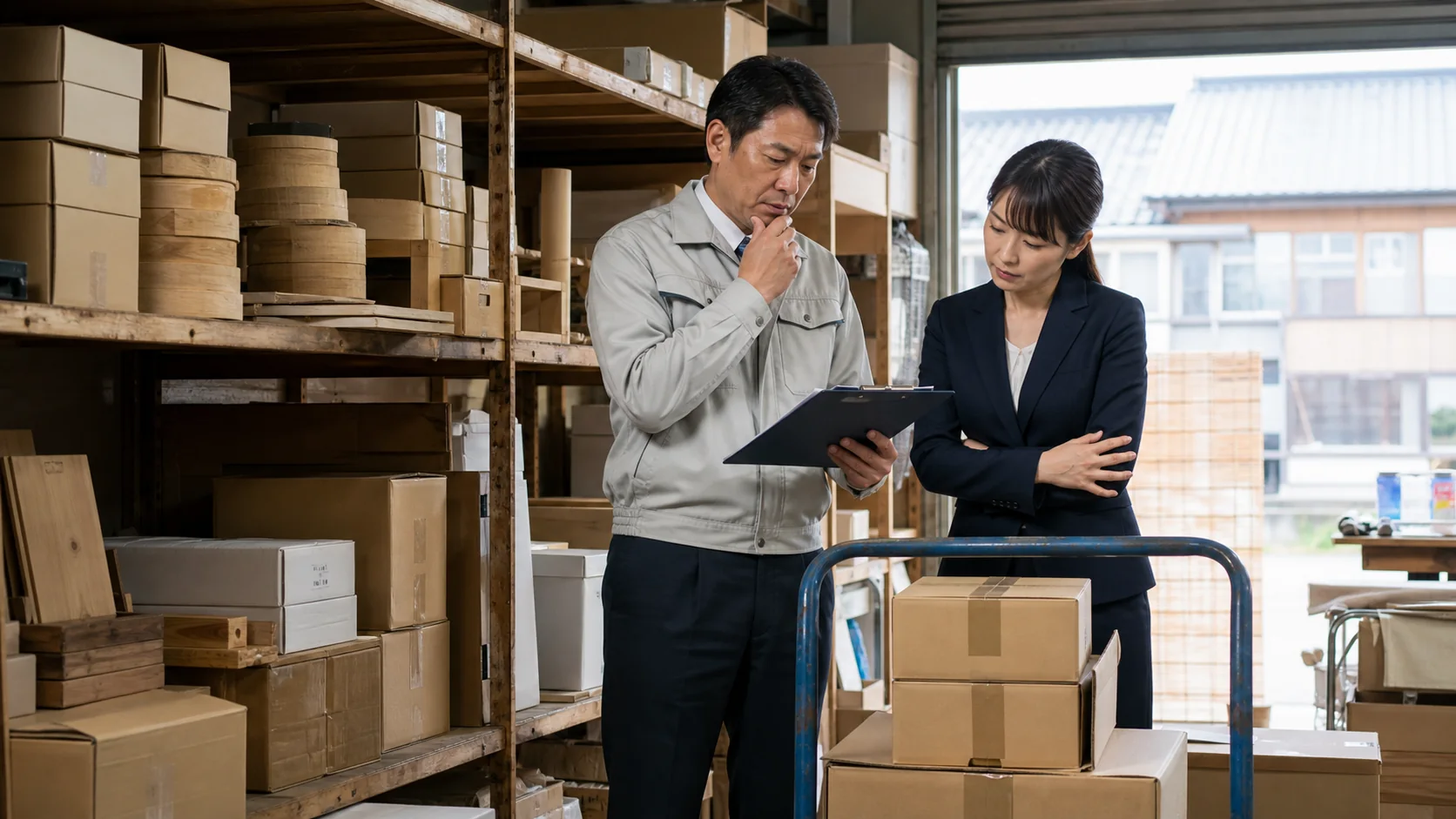 春日部市の事業者が商品在庫・材料費・燃料費・固定費・検収遅れによる資金不足日を確認する場面