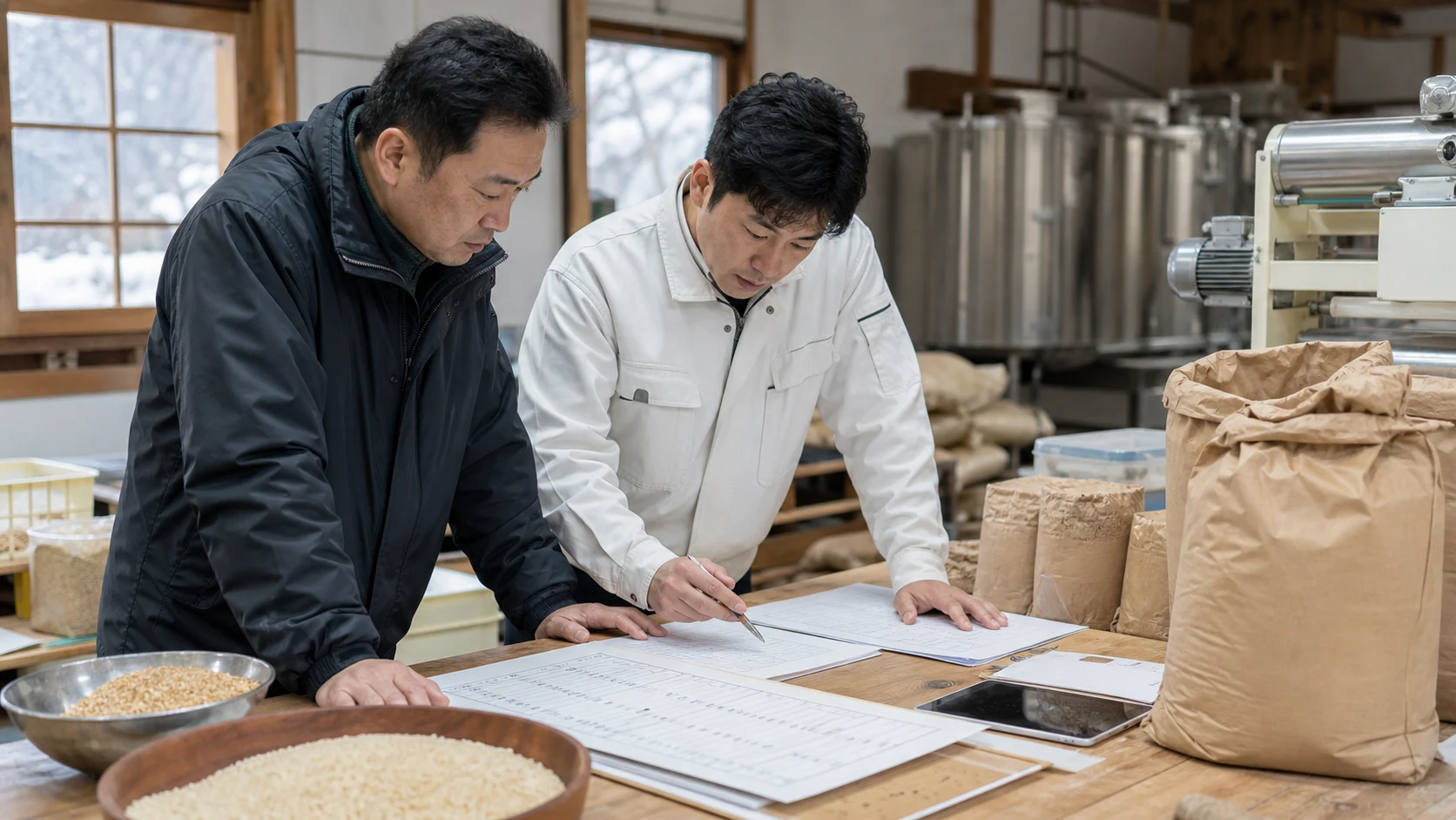 喜多方市で作付け前の資材、醸造・食品原料の仕入れ、量産部材、観光期前の食材・人員、冬期の暖房・除雪費の支払いを点検する事業者