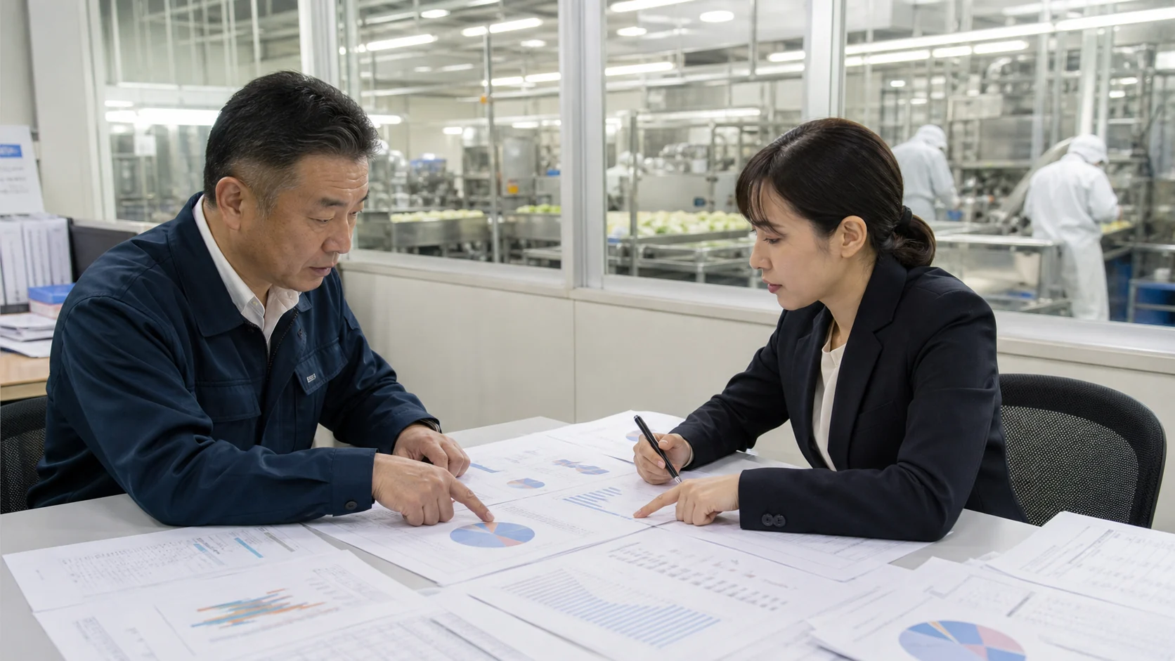 熊谷市の食品加工会社で原料費・温度管理費・出荷予定を確認する担当者