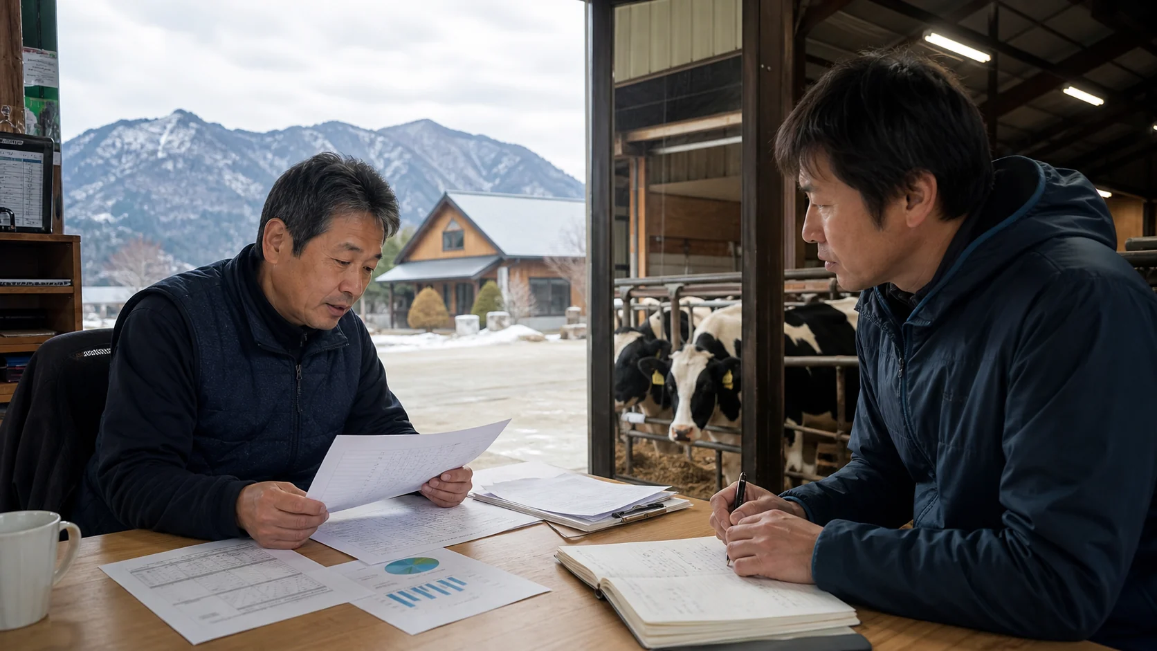 真庭市で伐採・乾燥前の原木・燃料、酪農期の飼料・獣医費、食品加工前の原料・包材、観光期前の採用・修繕費の支払いを点検する事業者