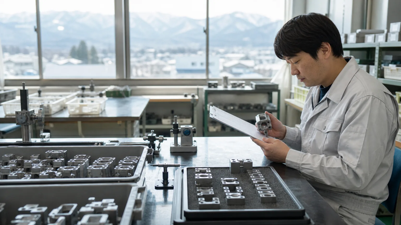 松本市の現場で部材価格、検収ずれ、食品在庫、予約変動、光熱費による支払時期のずれを点検する担当者