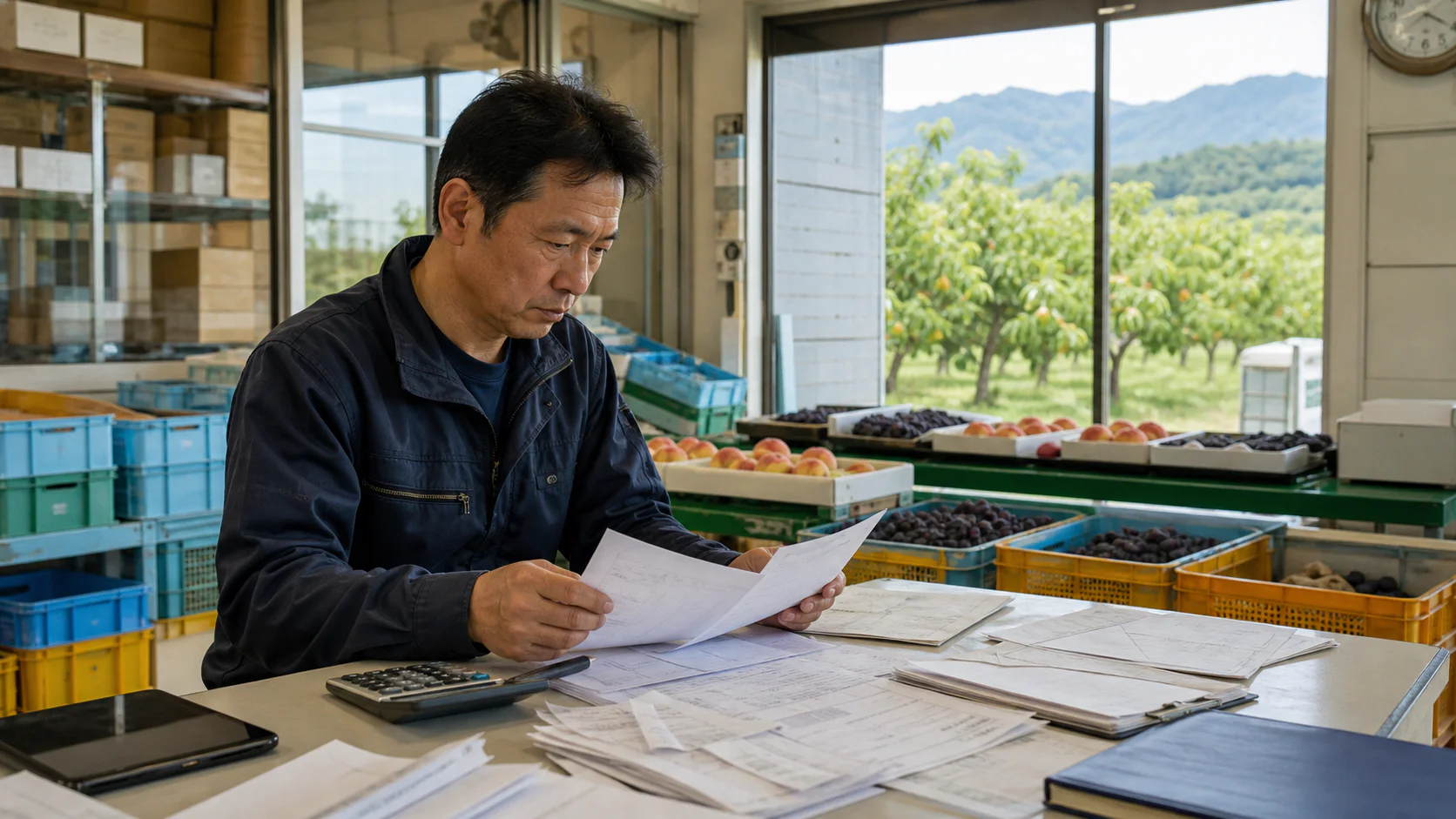 南アルプス市で剪定・防除期の農業資材、収穫期の人員・選果費、加工前の果実・包材、量産前の部材の支払いを点検する事業者