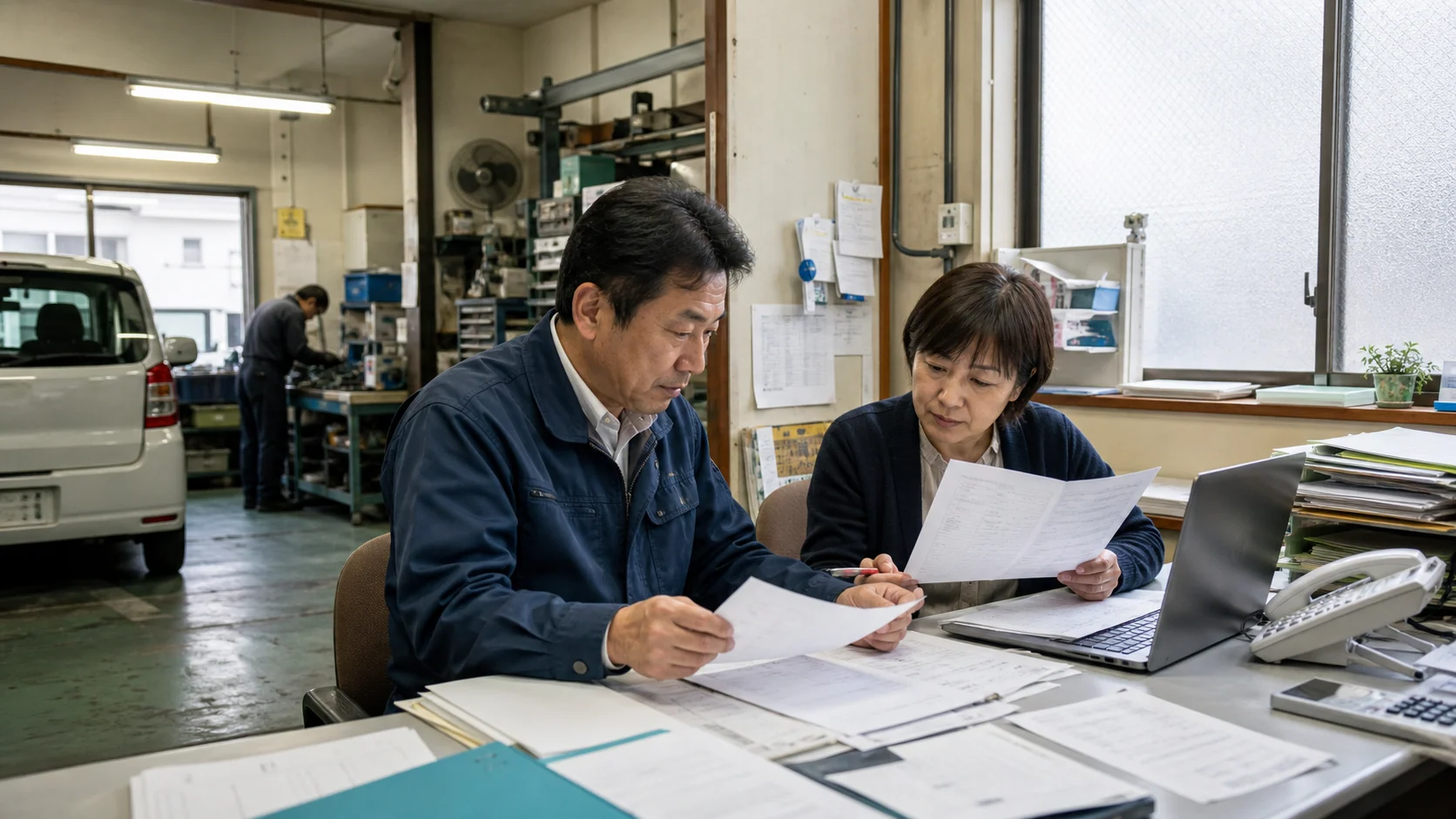 守口市で製造案件の検収集中、部材・電力費の変動、年度替わりの設備投資、採用・人件費の増加に備え在庫・設備・支払予定を確認する事業者