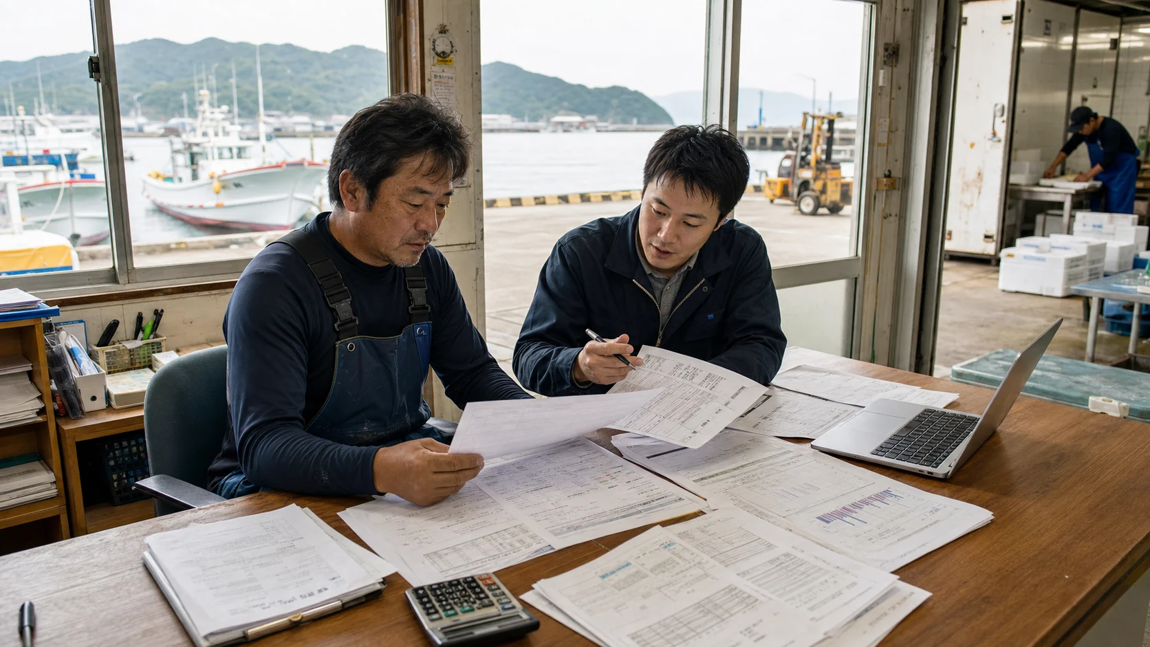 室戸市で漁期前の漁具・燃料、農繁期の資材・人員、深層水商品開発の試作・検査、観光期前の修繕・採用費の支払いを点検する事業者