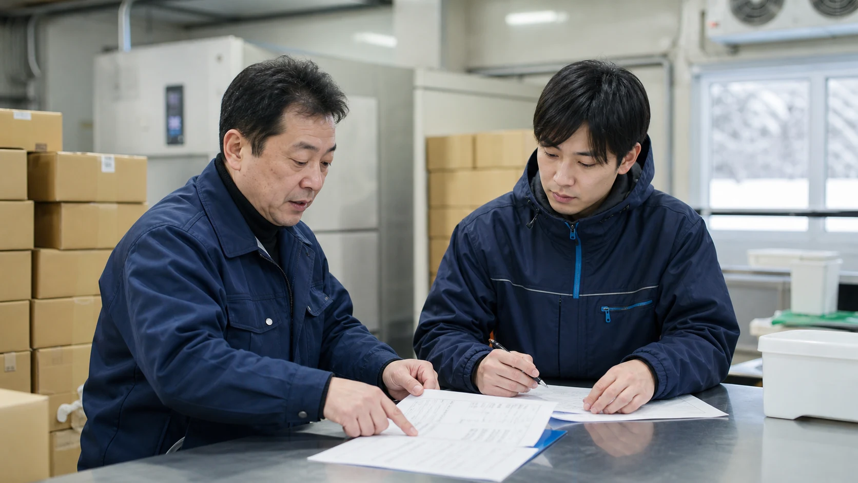 むつ市で水産原料の仕入れ、冷凍保管と包材、着工前の建材、観光期前の食材・人員、冬期の暖房・除雪費の支払いを点検する事業者