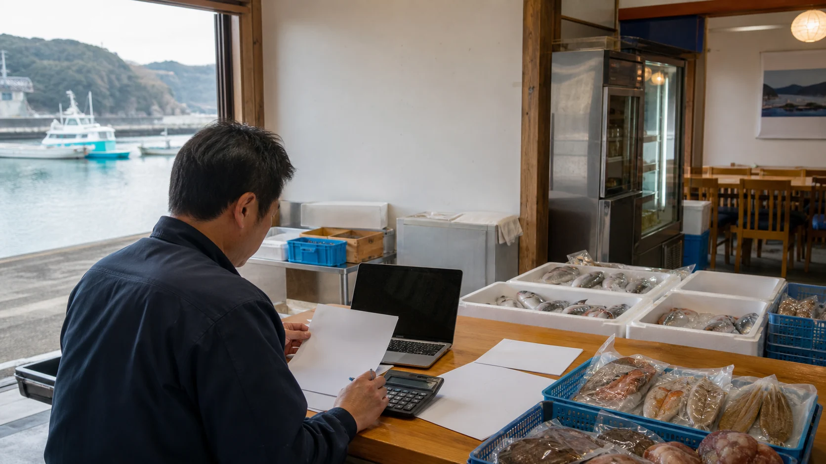 長門市で水揚げ期の魚介・燃料・氷、加工前の副原料・包材、観光期前の食材・採用・施設整備、農畜産期の飼料・資材・配送費の支払いを点検する事業者