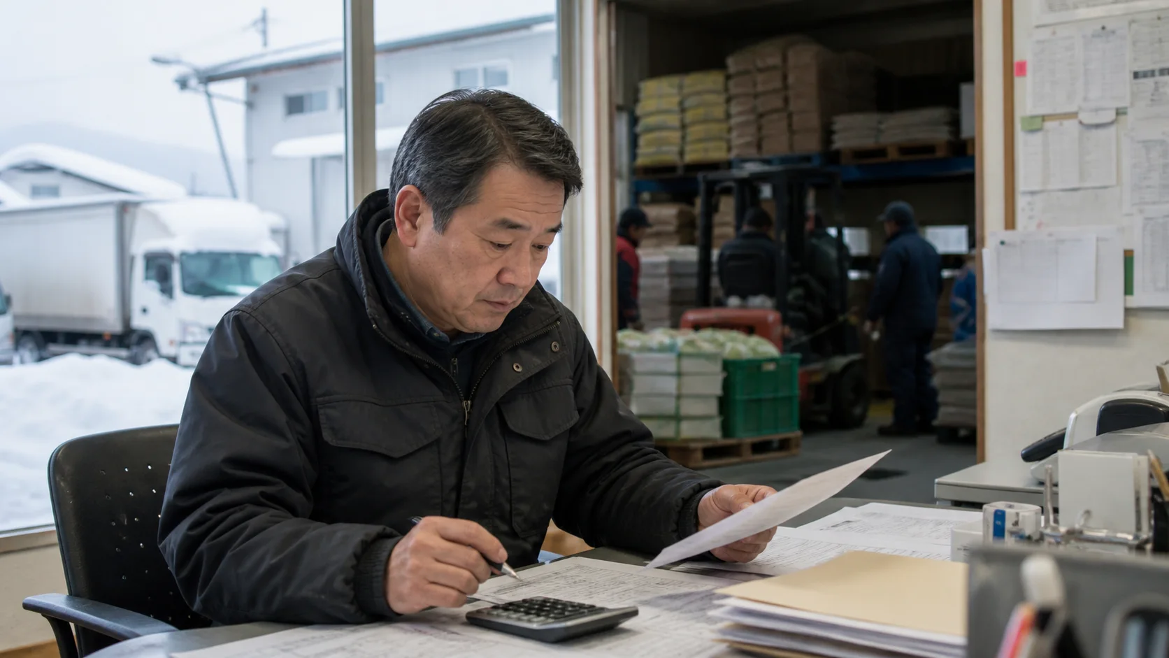 名寄市で春の種苗・肥料・農機整備、夏秋の収穫人員・選別包材、農産加工の原料・包装、冬の暖房・配送燃料、医療介護の給与・給食材料の支払いを点検する事業者