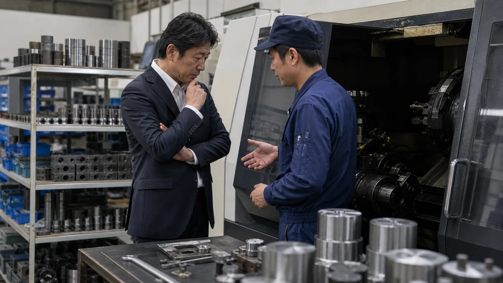 大田区で材料・外注費の先払いに備えて在庫と設備を点検する現場