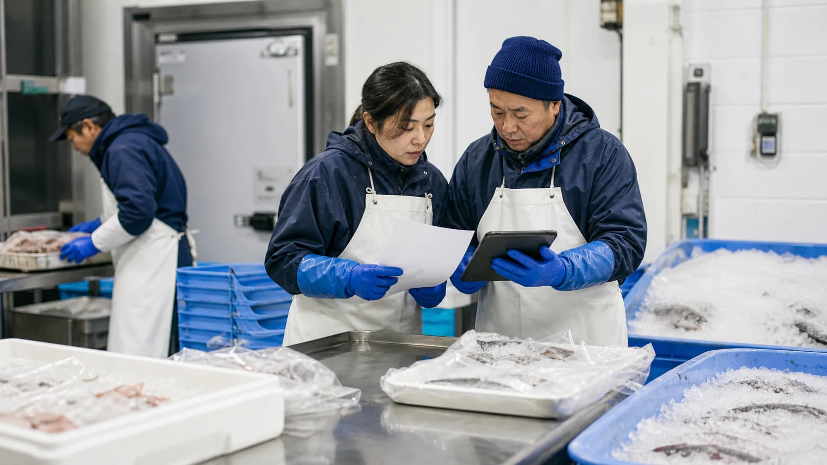 陸前高田市で養殖資材と種苗の投入、水揚げ期の人員・氷・箱、加工冷蔵と観光期の食材・人員、工事資材、荒天時の操業停止と配送変更の支払いを点検する事業者