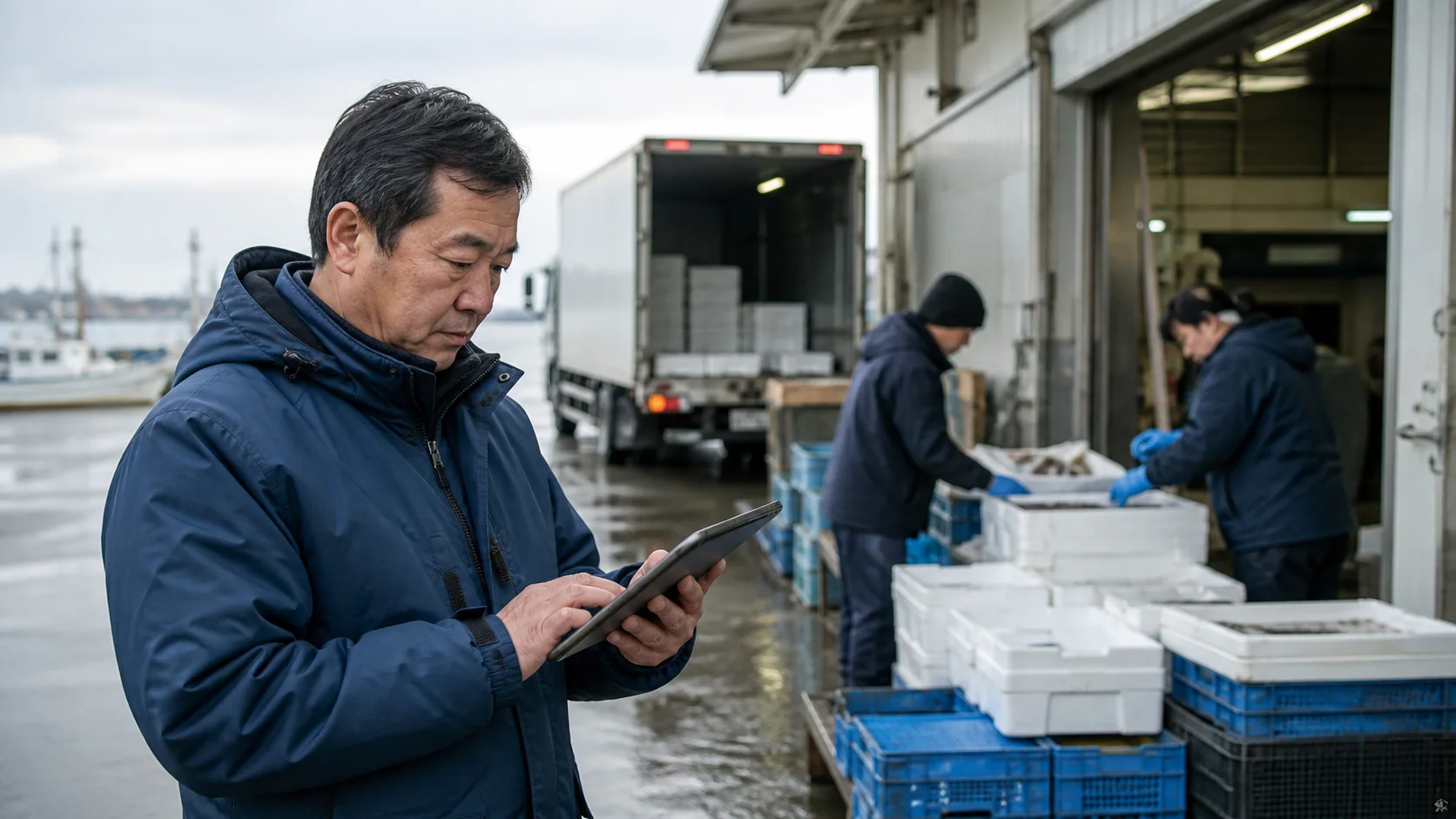 酒田市で作付け・収穫前の農業資材、食品加工前の原料・包材、港湾物流の燃料・保管、冬季配送の遅延対応の支払いを確認する事業者