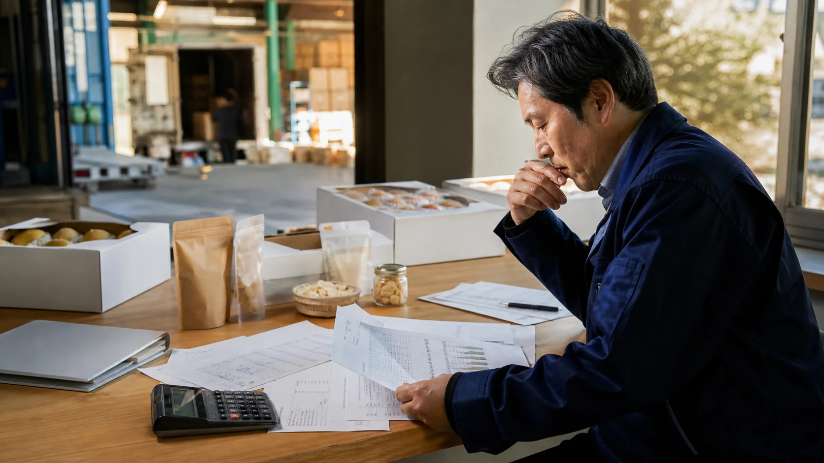 下妻市の農業・食品事業者が資金予定を確認するイメージ