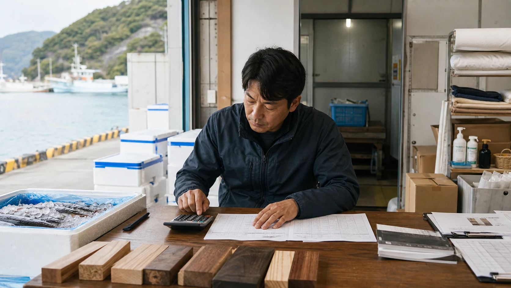 新宮市で加工前の原木・水産物・包材、運航前の燃料・港湾費、観光期前の食材・採用、設備更新時の加工機・冷蔵・車両費の支払いを点検する事業者
