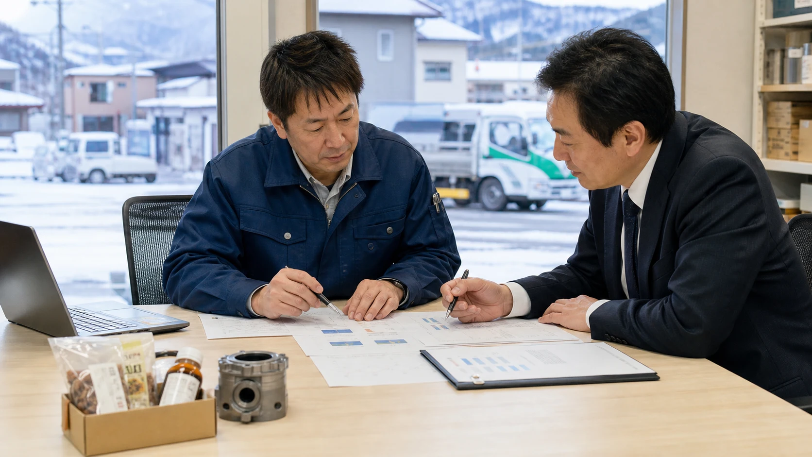 新庄市で年末・祭り期前の商品在庫、食品原料の一括仕入れ、量産前の材料・部品、着工前の建材、冬期の暖房・除雪費の支払いを点検する事業者