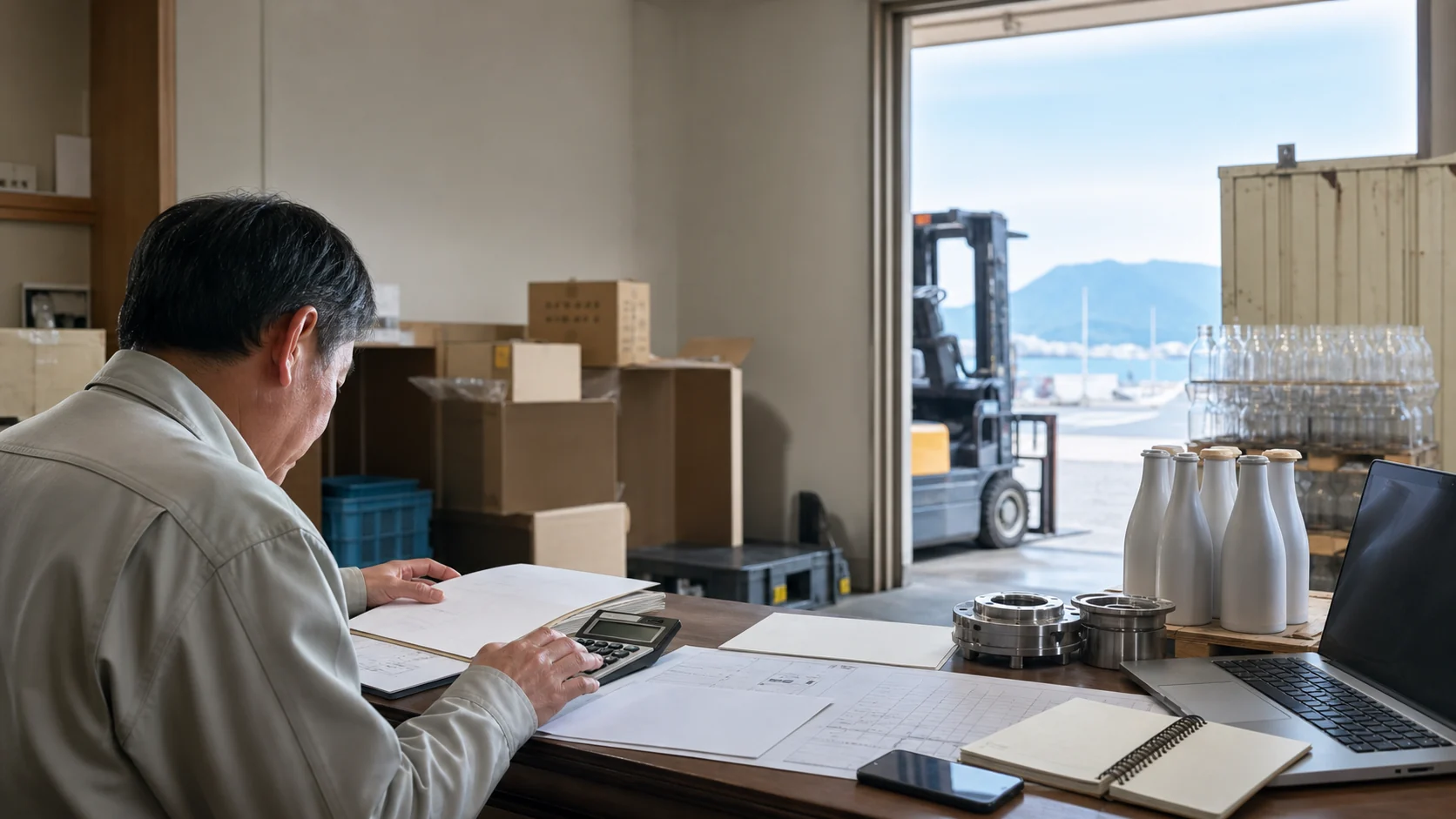 竹原市で量産前の鋼材・部品、醸造前の原料・瓶・包材、出荷期の倉庫・燃料・港湾費、設備更新期の機械・据付・試運転費の支払いを点検する事業者