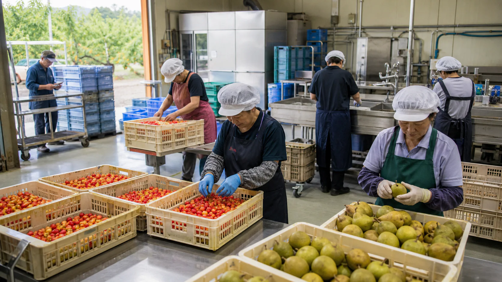 天童市で製造受注前の材料、開花・収穫期の人員、加工前の果実・包材、冬期の暖房・配送費の支払いを点検する事業者