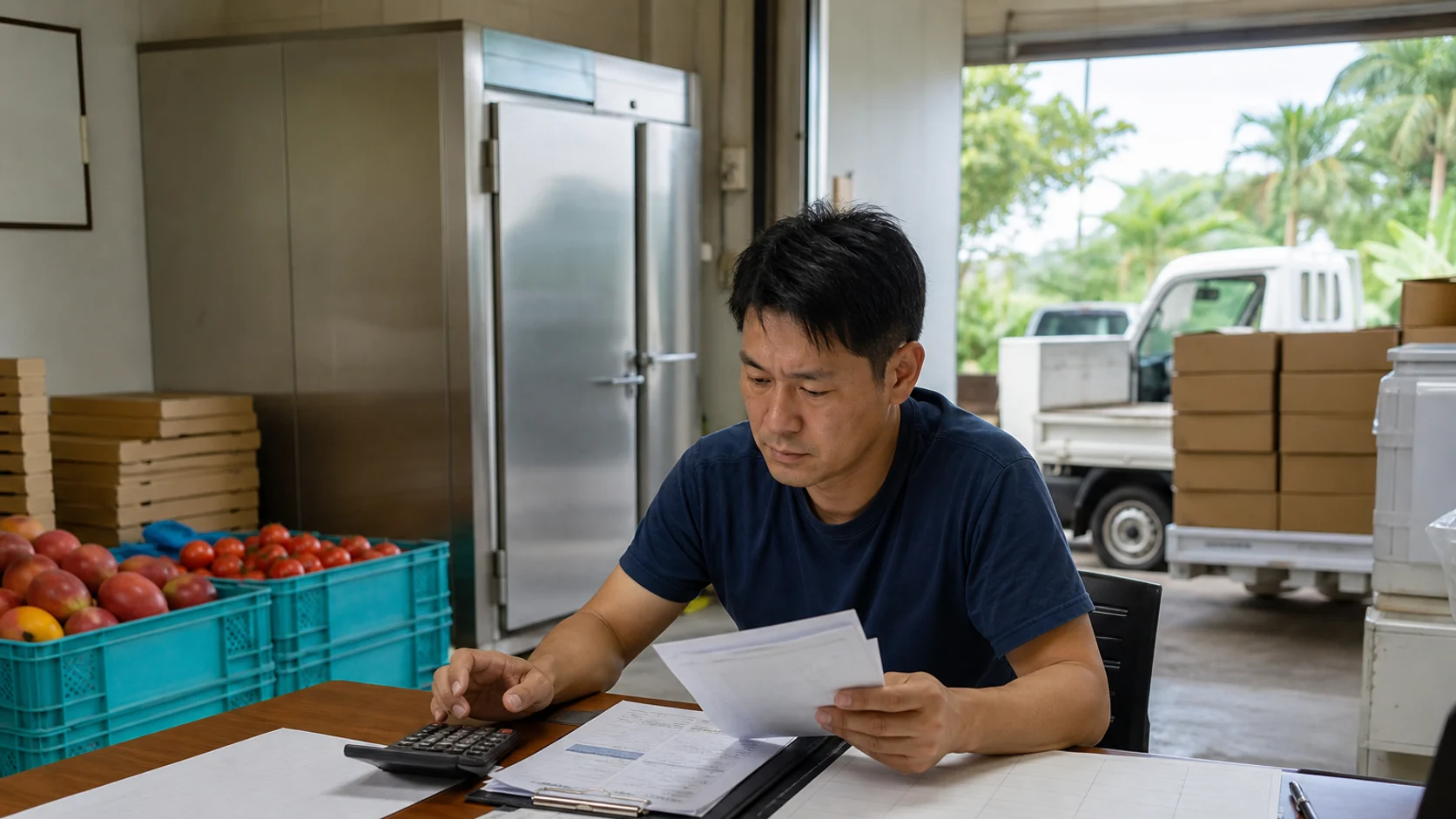 豊見城市で観光・商戦前の商品・食材・採用、出荷期の燃料・冷蔵・車両費、作付け期の苗・肥料・施設資材、創業前の物件・設備・広告費の支払いを点検する事業者