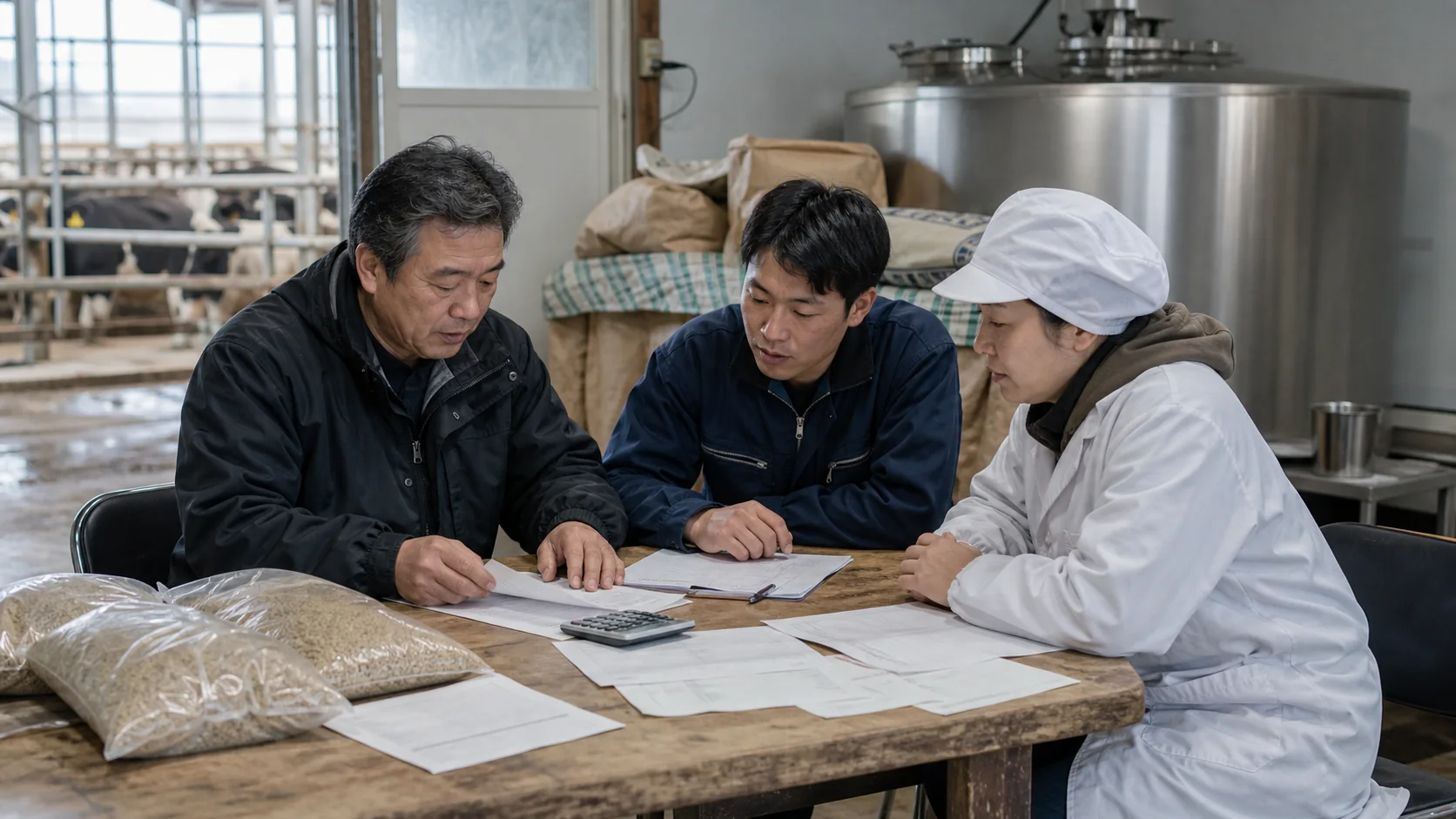 遠野市で冬越し飼料の確保、春の作付けと放牧準備、夏秋の観光・合宿食材、農畜産物の加工仕込み、厳冬期の暖房・除雪費の支払いを点検する事業者