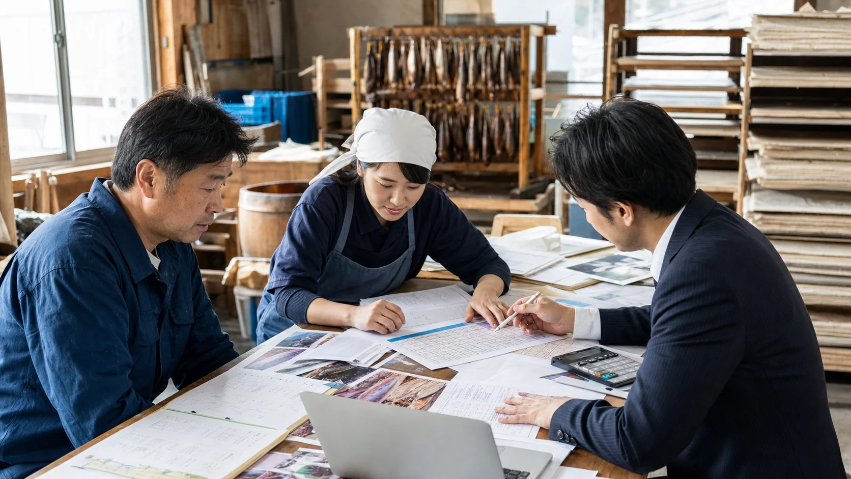 土佐市で作付け前の種苗・肥料、鰹節製造前の原魚・燃料、和紙製造前の原料・加工費、出店・展示会前の改修・出展費の支払いを点検する事業者