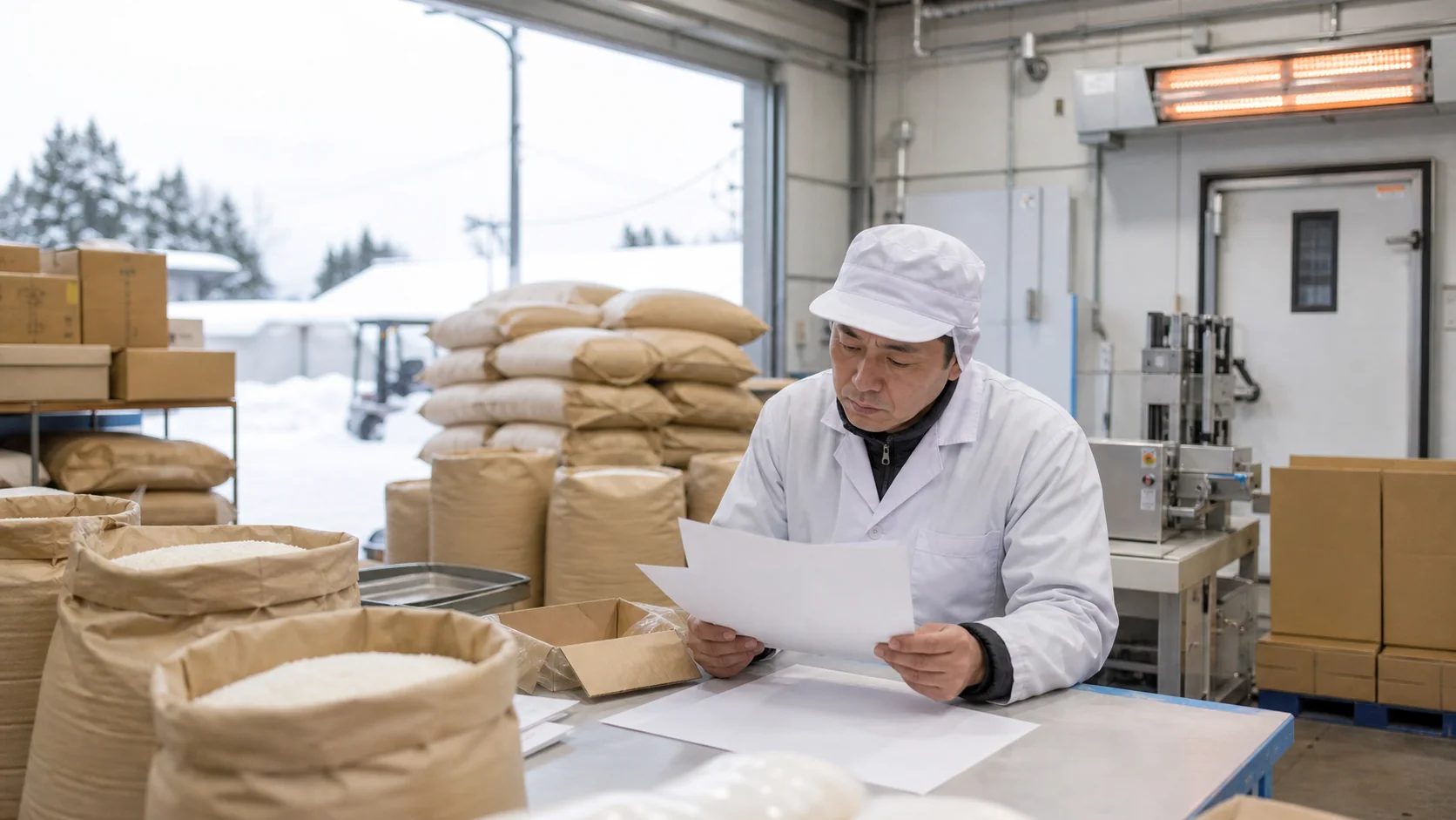 鶴岡市で作付け・収穫期の資材と人員、食品原料の一括確保、冬季の暖房・除雪、観光繁忙期前の仕入れが重なる時期の支払いを確認する事業者
