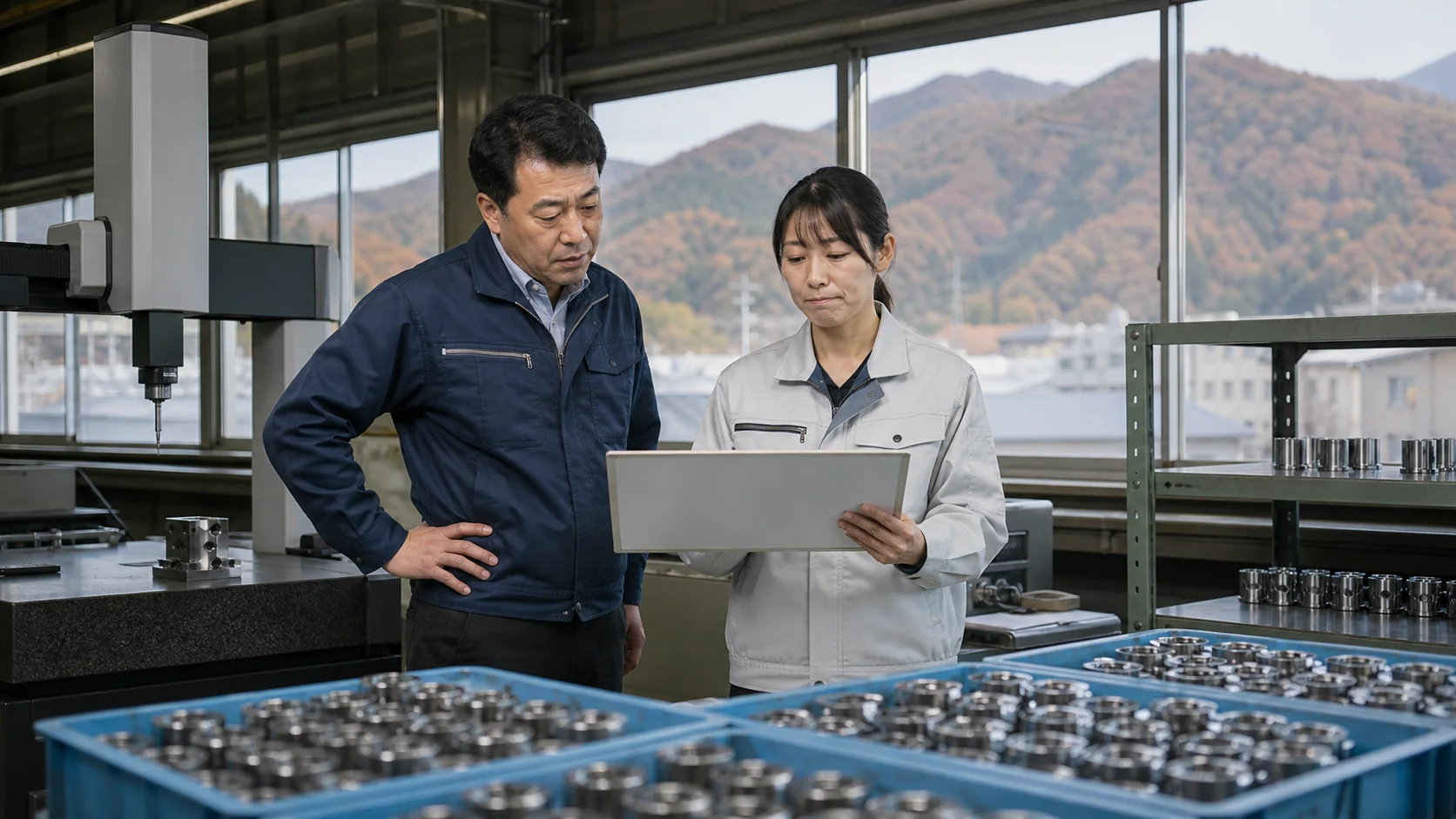 上田市の事業者が部品材料費・外注費・検査待ち・季節在庫による資金不足日を確認する場面