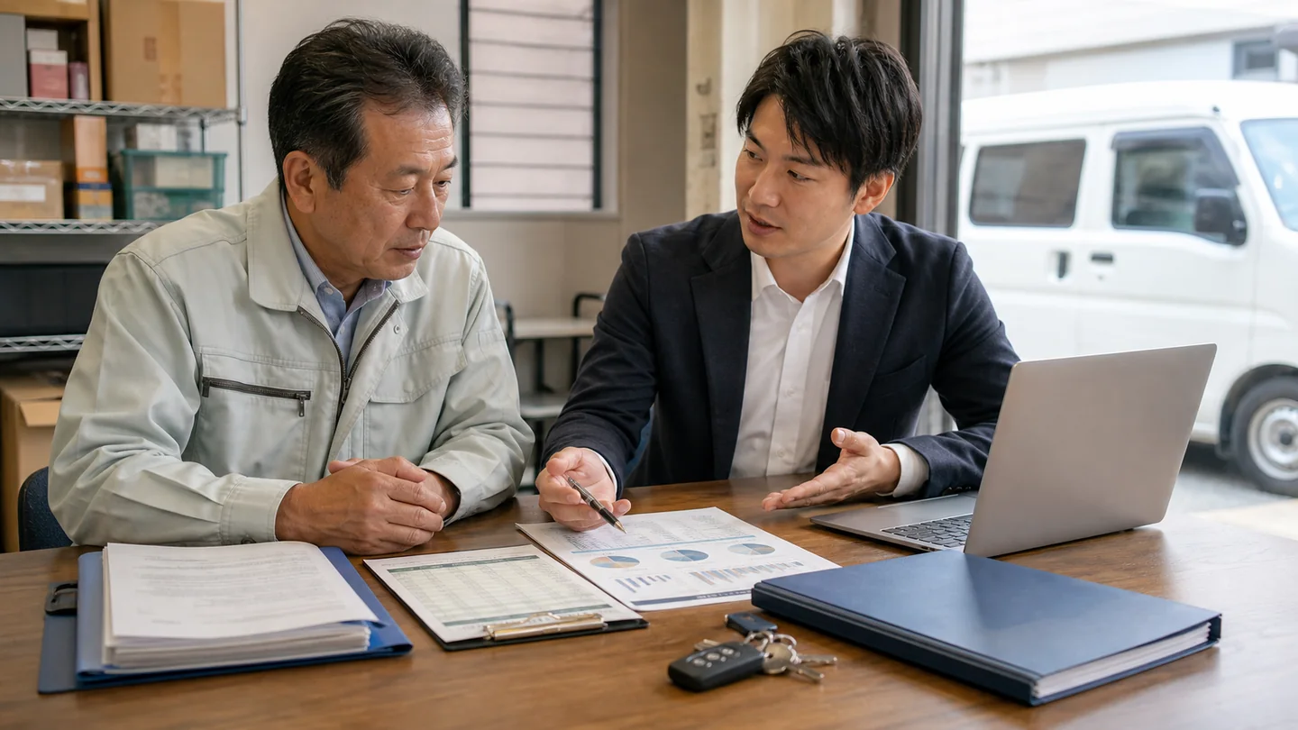 黒字会社の現金不足に対する改善策と資金調達を比較する経営者