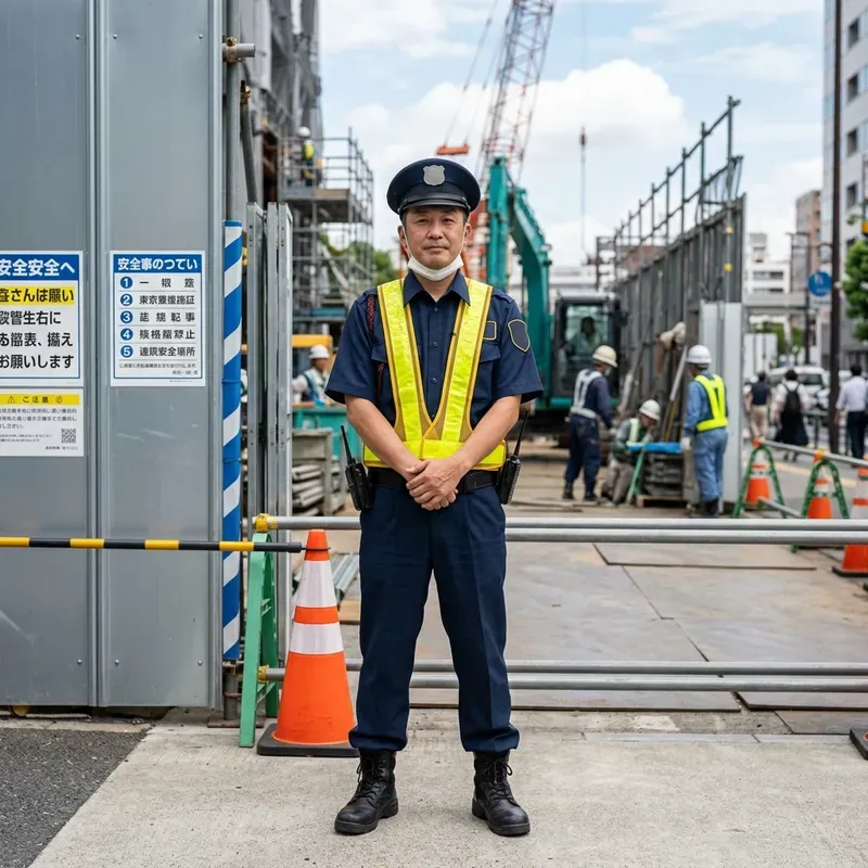 警備業の警備員の給与・交通費の支払いに悩む事業者向けの現場・事業イメージ