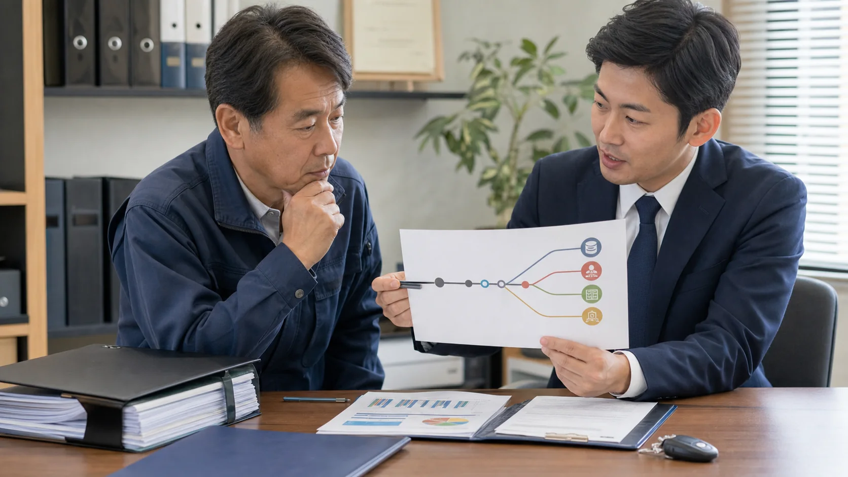 一社集中リスクを踏まえて四つの資金調達方法を比較する相談場面
