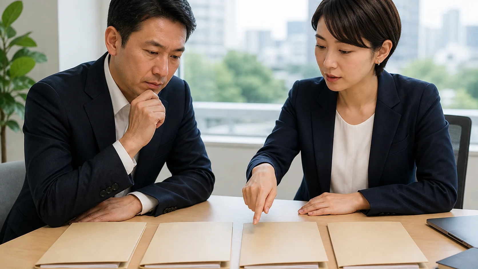 経営者が税務署相談・金融機関・回収支払・資産策を比較する場面