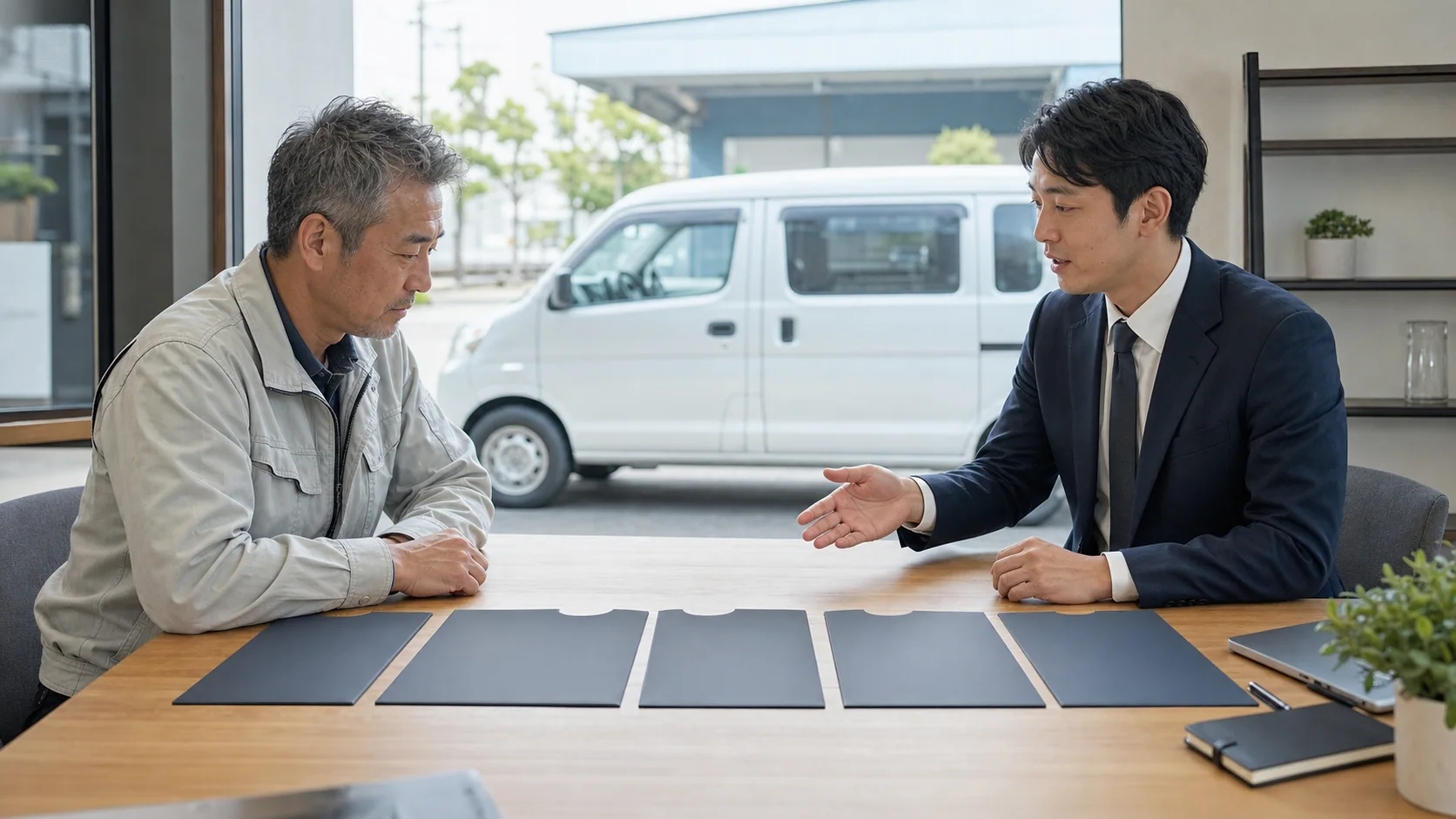 中古社用車の査定と四つの資金調達方法を比較する経営相談